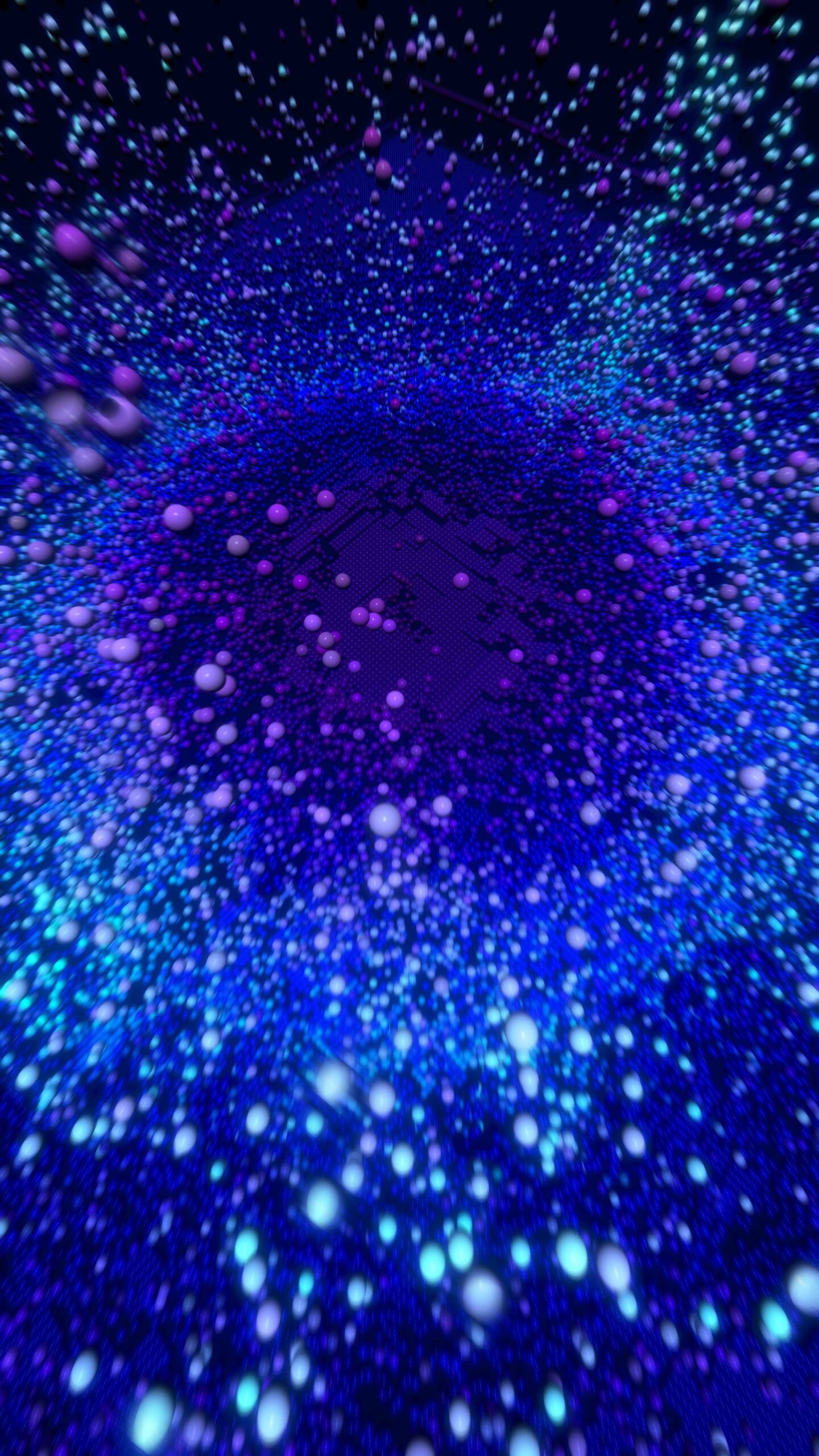 A 3-D rendered image of blue light, featured on blog titled Does ketamine therapy get you high?
